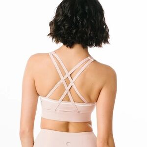Zyia Bare Primo Mesh Bra - Baby Pink Size Medium